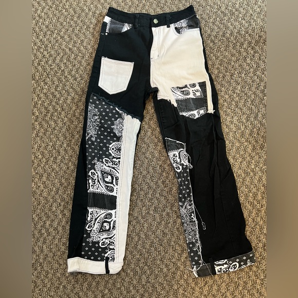 PATCHWORK jeans very good quality and condition (they just don’t fit me anymore) - Picture 1 of 4